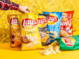 Frito-Lay reminded a group of ruffles potato chips above a mixture of flavors